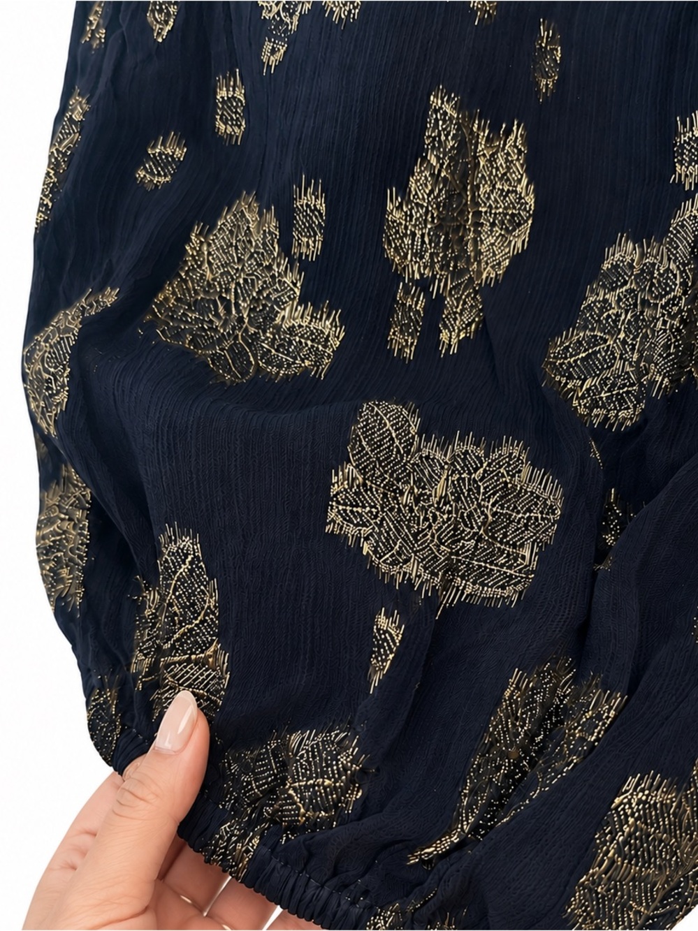 Anthropologie Deco Metallic Balloon Pants - Picture 7 of 8